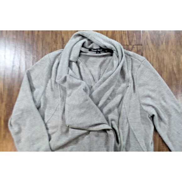 Sweet Rain Gray Jacket Asymmetrical Zip with Pockets Size XL - Picture 6 of 13